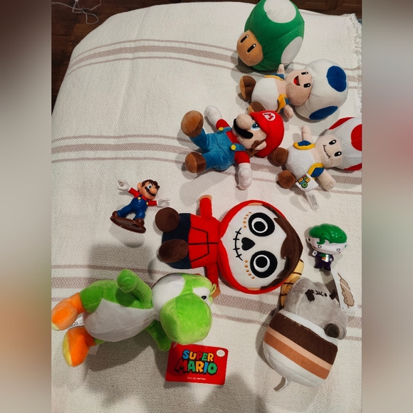 Plush Mario Bros and friends.  Yoshi etc.. plus Coco Miguel 🍄♥️ - Picture 1 of 9